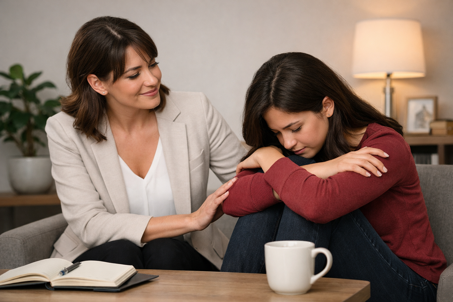 Mental health support session